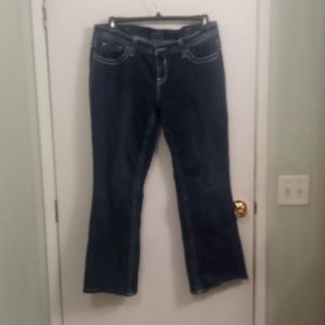 Vigoss Jeans - Women's 16 Blue Denim "The Dublin" Slim Boot - Embroidere…